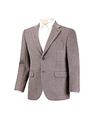 남성 체크 패턴 모직 콤비 자켓 HM-COA-56