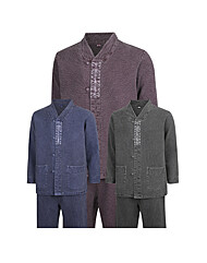 남성 F/W 브이넥 여밈 디자인 생활한복 상하의 세트 SS-HBW-Q001
