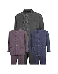 남성 F/W 가공워싱 천연염색 생활한복 상하의 세트 SS-HBW-Q003