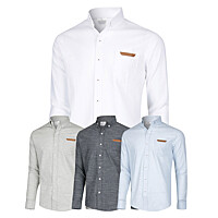 남자 사계절 베이직 솔리드 긴팔 셔츠 MS-SHA-Q012