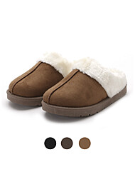 남성 따뜻한 스웨이드 털 슬리퍼 WW-SE-JG100