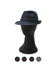 남성 간절기 줄무늬 중절모 페도라 KM2-HAA-Q039