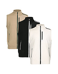 맨즈 보온성 좋은 캐시미어 소재 하이넥 집업 니트 조끼 LB-VEW-2301