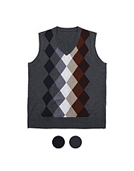 맨즈 브이넥 아가일패턴 니트 조끼 YD-VEW-455,6