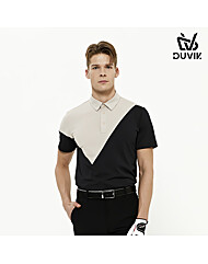 듀빅 남성 언발란스 블럭배색 반팔티셔츠 DD2MTS103BG