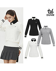 듀빅 여성 슬릿 터틀넥 방풍 니트스웨터 DE4WSW281