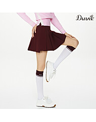 듀빅 여성 엠보 프린트 언발란스 플리츠 큐롯 DF3WCU471BD