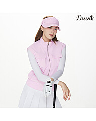듀빅 여성 풀집업 하프넥 브루종 우븐 베스트 DF3WWV571LP