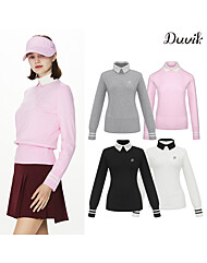 듀빅 여성 슬릿 터틀넥 방풍 니트스웨터 DE4WSW281