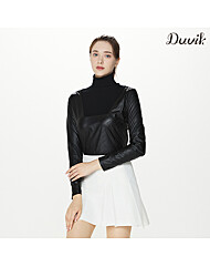 듀빅 여성 롱 터틀 방풍 이너 니트스웨터 DF4WSW299BK