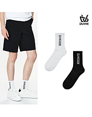 듀빅 남성 로고 엠블럼 자가드 크루 삭스 DF0MAO900