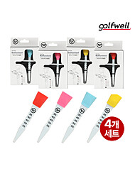 골프웰 에이밍 가이드 컨트롤 골프티 4세트 GW553-GT76