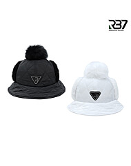 [RB7] 여성 방한 퍼 귀달이 방울 골프모자 R5WWCP123