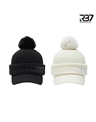 [RB7] 여성 방한 니트 퍼 방울 골프모자 R5WWCP126