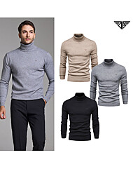 다운블로우 남성 목폴라 베이직 니트 긴팔스웨터 1809M