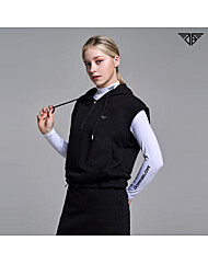 다운블로우 여성 하프집업 후드 조끼/베스트 2514W