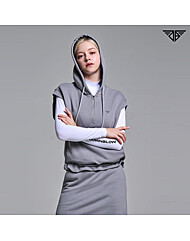 다운블로우 여성 하프집업 후드 조끼/베스트 2514-1W