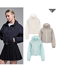 다운블로우 여성 경량 크롭 후드 바람막이 DBCS5J1807W