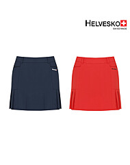 헬베스코 여성 스판 베이직 주름 큐롯 HOMWSK451