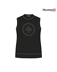 헬베스코 여성 라운드 핫픽스 울 니트 베스트 HOFWKV853