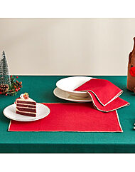 모던하우스 솔리드 글리터 엣지 멀티 키친크로스 30x45 2P 세트 레드 EM9124012