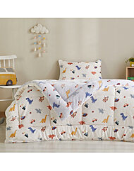 모던하우스 스페이스디노 플란넬 극세사 차렵이불 150x210 아이보리 블루 CZ0224051