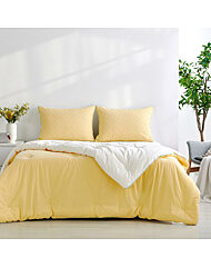 모던하우스 퓨어코튼 더소프트 간절기 60수 고밀도 싱글 차렵이불 옐로 CV0225058