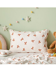 모던하우스 순면 3중직 소프트거즈 베개커버 60x40 드림베어 아이보리 CZ0324013