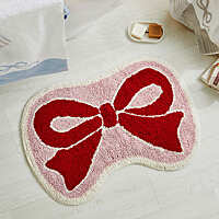 모던하우스 빅리본 면 터프팅 발매트 RED 45X65 BG2025038