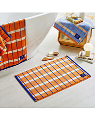 모던하우스 ETF 멀티 체크 타월발매트 ORANGE 45X65cm BG2025043