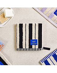 모던하우스 ETF 더블 스트라이프 핸드타월 BLACK 34X34cm 65g BG0125068