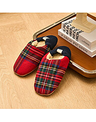 모던하우스 크리스마스 따뜻한 부클 룸슈즈 레드 FS1025060