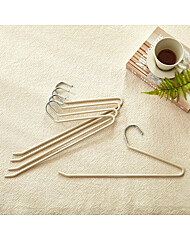 모던하우스 흘러내리지 않는 공간절약 바지걸이 5P세트 오트밀 BT0223023