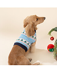 모던하우스 펫본 크리스마스 클래식 니트 블루 L PT0125010