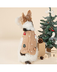 모던하우스 펫본 크리스마스 뽀글이 조끼 PT0425001