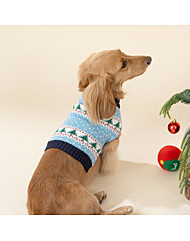 모던하우스 펫본 크리스마스 클래식 니트 블루 L PT0125010