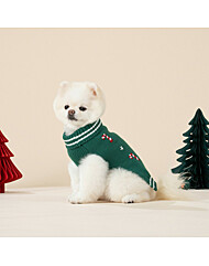 모던하우스 펫본 크리스마스 캔디캐인 니트 그린 M PT0125013