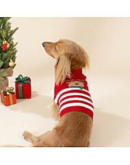 모던하우스 펫본 크리스마스 루돌프 니트 레드 L PT0125015