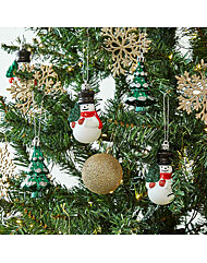 모던하우스 크리스마스 클래식 4PC 눈사람과 트리 오너먼트세트 AE9525022