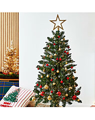 모던하우스 크리스마스 클래식 55PC 올인원 토퍼 오너먼트 볼세트 레드골드 AE9525014