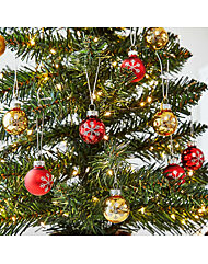 모던하우스 오너먼트 볼 믹스세트 눈송이 레드골드 미니 9P AE9525009