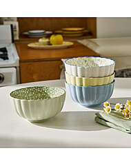 모던하우스 꽃그림 대접 4P세트 NK2326002