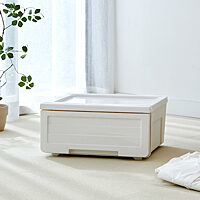 모던하우스 착착쌓아쓰는 적층모듈 슬라이딩 서랍수납함 L 화이트 45x40x21cm BT0126003