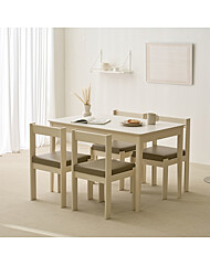 모던하우스 비비드 4인 세라믹테이블 1200 WH DL25SET029