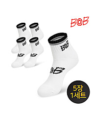 [BOB골프 기획신상 출시] 비오비골프 남성 라인포인트 중목 골프양말 5장 1세트 - BGM5ASC904