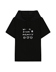 베스띠벨리 LOVE로고 하프 후드 티B셔츠IIBF28320