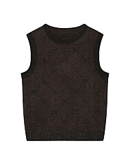 베스띠벨리 시퀸 플라워 패턴 라운드 니트BJVCX29750