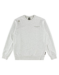 데상트 스포츠테리 스몰 워딩 컴포트핏 맨투맨 SQ323UHT81 MGRY