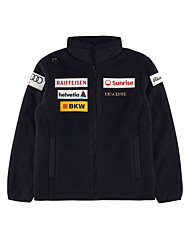 데상트 스위스 스키 헤비 본딩 플리스 자켓 SQ421SKTO2 BLK0