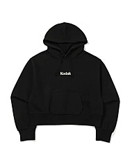 코닥 여성 레인보우 세미크롭핏 후드 K4322LHDA1 BLK